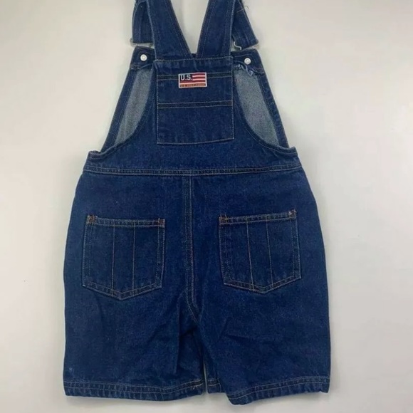 US Polo Assn Bib Overalls  Toddler Jean Shorts 4T - Picture 7 of 8